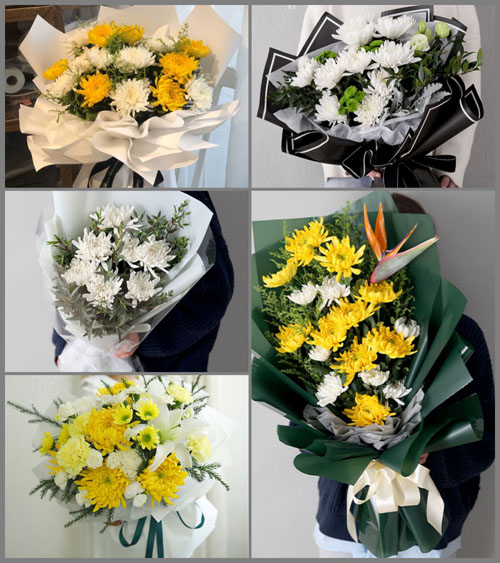 山东青岛莱西市店埠镇前由格庄村白事花束代送
